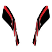 GP Kompozit Honda PCX 125 2021-2024 Uyumlu Yan Pad Kırmızı - 3