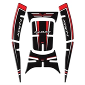 GP Kompozit Yamaha NMAX 125 / 155 2021-2024 Uyumlu Tank Pad Seti Kırmızı - 1