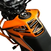 GP Kompozit KTM 390 Adventure 2020-2024 Uyumlu Tank Pad Seti Siyah-Turuncu - 3