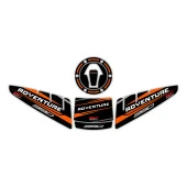 GP Kompozit KTM 390 Adventure 2020-2024 Uyumlu Tank Pad Seti Siyah-Turuncu - 6