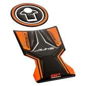 GP Kompozit KTM Duke 250 2017-2023 Uyumlu Tank Pad Siyah-Turuncu - 4