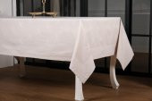 Finezza Rana Lüx Jakar Polycotton Gri Kumaş Masa Örtüsü 160x220 cm - 1242 thumbnail 3