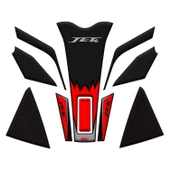 GP Kompozit SYM Jet 14 2017-2024 Uyumlu Tank Pad Seti Kırmızı - 2