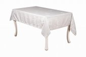 Finezza Raya Lüx Jakar Bambu Kumaş Gri Masa Örtüsü 160x220 cm  - 1243 - 8