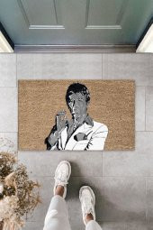 Dormot Home Modern Dijital Baskı - Al pacino Scarface Karşılama Kapı Önü Paspası - 1