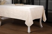 Finezza Ayda Lüx Jakar Polycotton Bej TP Kumaş  Masa Örtüsü 160x220 cm - 1246 - 8