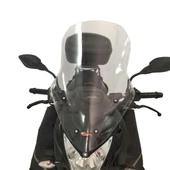 GP Kompozit Bajaj Pulsar NS 200 2011-2024 Uyumlu Uzun Tur Camı Şeffaf - 1