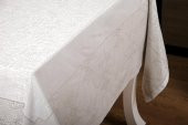 Finezza Ayda Lüx Jakar Polycotton Taş TP Kumaş  Masa Örtüsü 160x220 cm - 1247 - 5
