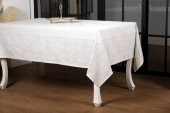 Finezza Ayda Lüx Jakar Polycotton Taş TP Kumaş  Masa Örtüsü 160x220 cm - 1247 - 9