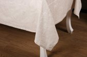 Finezza Ayda Lüx Jakar Polycotton Gri TP Kumaş  Masa Örtüsü 160x220 cm - 1248 - 3