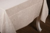 Finezza Ayda Lüx Jakar Polycotton Gri TP Kumaş  Masa Örtüsü 160x220 cm - 1248 - 4