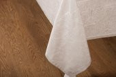 Finezza Ayda Lüx Jakar Polycotton Gri TP Kumaş  Masa Örtüsü 160x220 cm - 1248 - 5