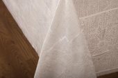 Finezza Ayda Lüx Jakar Polycotton Gri TP Kumaş  Masa Örtüsü 160x220 cm - 1248 - 6