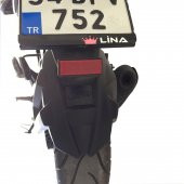 GP Kompozit Bajaj Dominar 250 / 400 2017-2024 Uyumlu Arka Çamur Sıyırıcı Siyah - 1