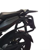 GP Kompozit Bajaj Pulsar NS 200 2011-2023 Uyumlu Yan Çanta Demiri Siyah - 2