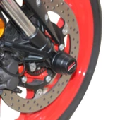 GP Kompozit Yamaha MT-25 2015-2024 Uyumlu Ön ve Arka Aks Koruma Takozu Seti Siyah - 3