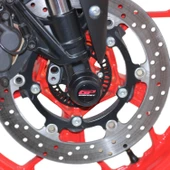 GP Kompozit Yamaha MT-25 2015-2024 Uyumlu Ön ve Arka Aks Koruma Takozu Seti Siyah - 1