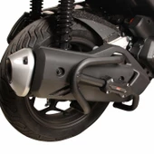 GP Kompozit Honda PCX 125 2021-2024 Uyumlu Egzoz Koruma Demiri Siyah - 4