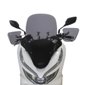 GP Kompozit Honda PCX 125 2018-2020 Uyumlu Ön Tur Camı Füme - 1