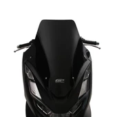 GP Kompozit Honda PCX 125 / 150 2021-2024 Uyumlu Spor Ön Cam Siyah - 7