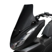 GP Kompozit Honda PCX 125 / 150 2021-2024 Uyumlu Spor Ön Cam Siyah - 3