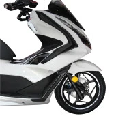 GP Kompozit Honda PCX 125 / 150 2021-2024 Uyumlu Üst Bacak Koruma Siyah - 5