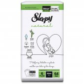 Sleepy Natural Külot Bez Jumbo 6 Beden 15-25 Kg 64 Adet - 1