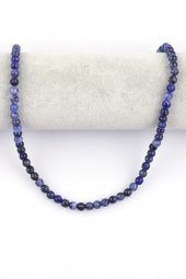 Sodalit Doğal Taş Dizi 6 mm Fasetli Küre Kesim thumbnail 2