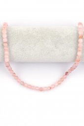 Madagaskar Pembe Kuvars Doğal Taş Dizi 6 mm Küre Kesim thumbnail 2