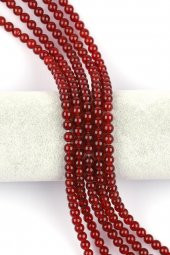 Akik ( A Kalite ) Doğal Taş Dizi 6 mm Küre Kesim thumbnail 1