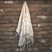 Tardan Elegant Peştemal Banyo Havlusu Gri 100*170 - 1