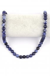 Sodalit Doğal Taş Dizi 8 mm Fasetli Küre Kesim thumbnail 2