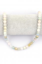 Akuamarin – Heliodor – Morganit Doğal Taş Dizi 8 mm Fasetli Küre Kesim thumbnail 2