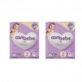 Canbebe 2 numara bebek bezi 144 adet - 1