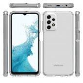 Samsung Galaxy A13 4G Kılıf Olex Antishock Şeffaf Silikon Kılıf - 1