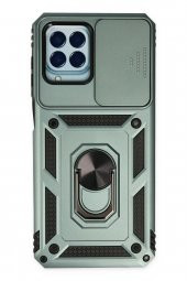 Samsung Galaxy M33 Kılıf Pars Lens Yüzüklü Standlı Silikon Kılıf - 6
