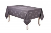 Finezza Aslı Lüx Jakar Polycotton TP Kumaş  Füme Masa Örtüsü 160x300 cm  - 1255 - 4