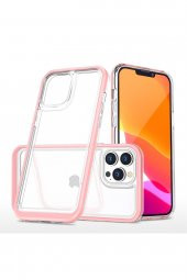 iPhone 13 Pro Kılıf Lims Arkası Şeffaf Tasarım Silikon Kılıf - 5