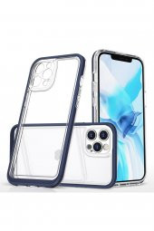 iPhone 12 Pro Kılıf Lims Arkası Şeffaf Tasarım Silikon Kılıf - 3