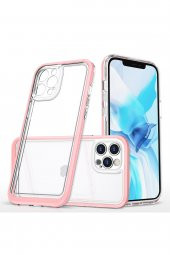 iPhone 12 Pro Kılıf Lims Arkası Şeffaf Tasarım Silikon Kılıf - 5