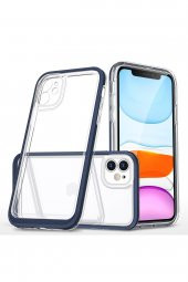 iPhone 11 Kılıf Lims Arkası Şeffaf Tasarım Silikon Kılıf thumbnail 3