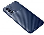 Oppo A55 4G Kılıf Focus Karbon Kamera Korumalı Silikon Kılıf - 5