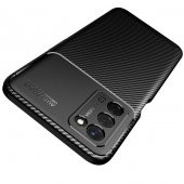 Oppo A55 5G Kılıf Focus Karbon Kamera Korumalı Kılıf - 5