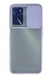 Oppo A16 Kılıf Palm Buzlu Kamera Korumalı Silikon Kılıf - 5
