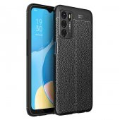 Oppo A16 Kılıf Focus Derili Kamera Korumalı Silikon Kılıf - 1