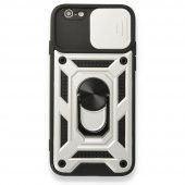 iPhone 6 Kılıf Pars Lens Yüzüklü Standlı Silikon Kılıf thumbnail 3