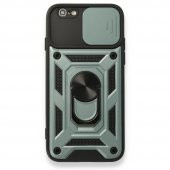 iPhone 6 Kılıf Pars Lens Yüzüklü Standlı Silikon Kılıf thumbnail 6