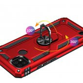 Realme C21 Kılıf Sofya Yüzüklü Standlı Silikon Kılıf - 7