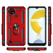 Realme C21 Kılıf Sofya Yüzüklü Standlı Silikon Kılıf - 8