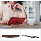 Realme C21 Kılıf Sofya Yüzüklü Standlı Silikon Kılıf - 9